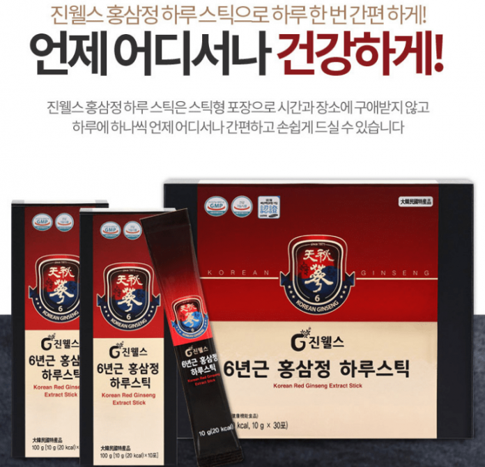 6-летний Экстракт Корейского Женьшеня "KOREAN RED GINSENG EXTRACT STICK ...